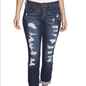 Black Daisy Skinny Jeans